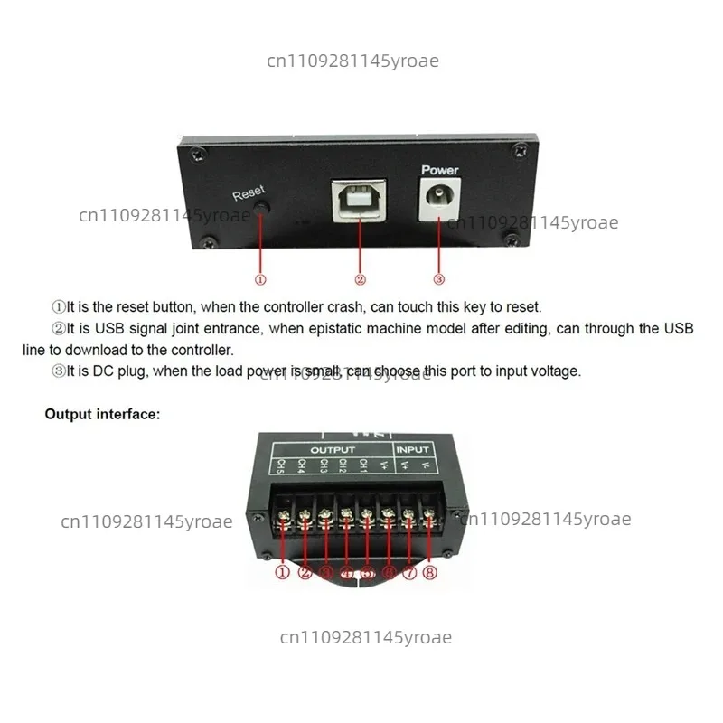 DC 12V 24V WiFi RGB Time Programmable LED Controller TC421, 5 Channels 20A Common Anode LED Strip Dimmer