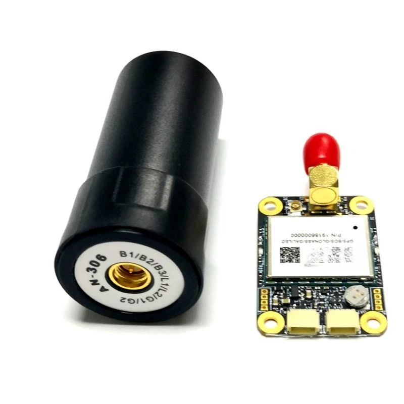 RTK cm differential GPS Beidou GPS receiver module + spiral antenna, multi-satellite multi-frequency base station CORS