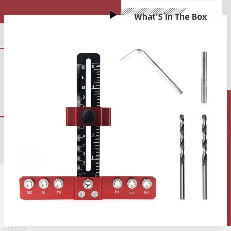 Aluminum Alloy Handle Punching Positioner Hole Opener Drawer Cabinet Door Installation Auxiliary Woodworking Tool New