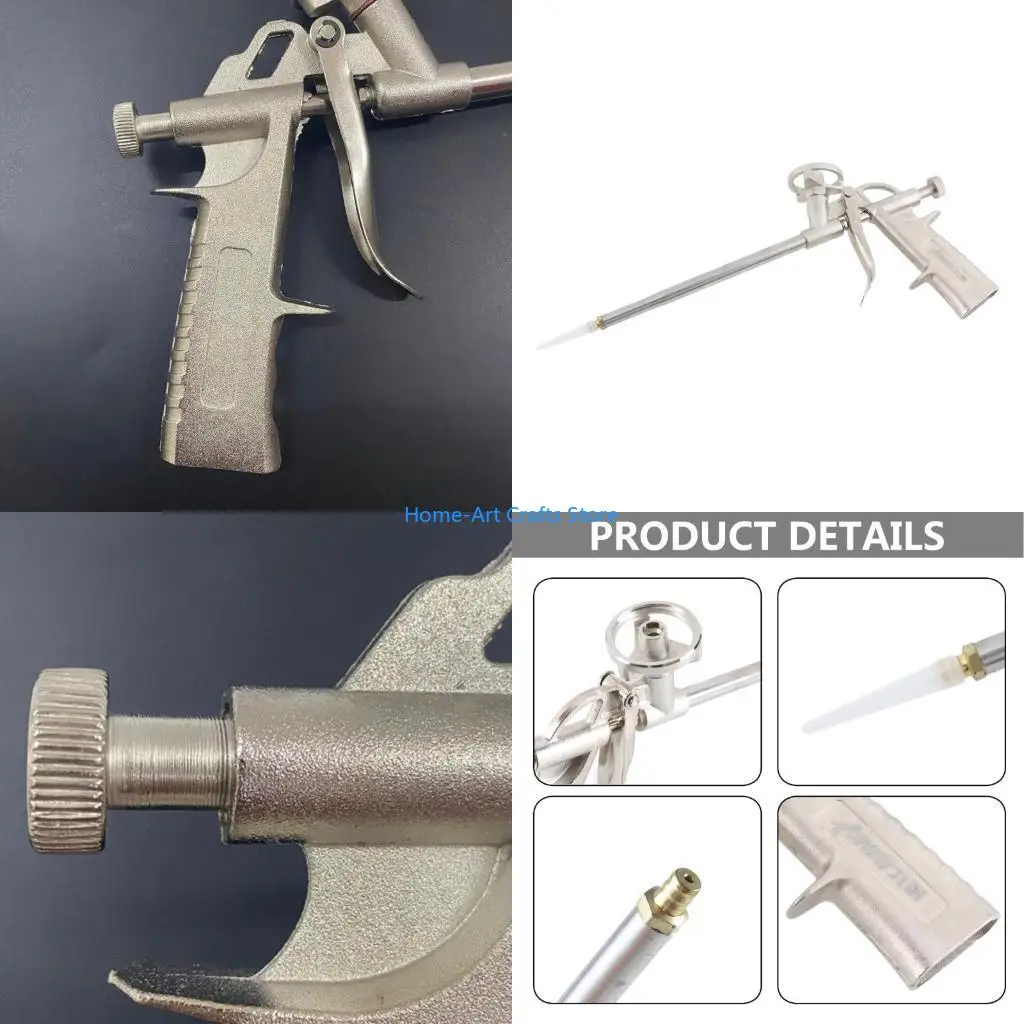 

Y3NA SprayGun Foam Expanding SprayGun Caulking Accessories Polyurethane Dispensing Alloy Supplies Bubble GlueGun