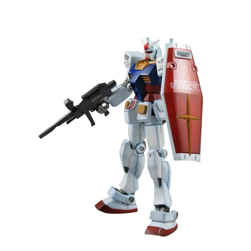 Bandai in Stock Original  HGUC 1/144 GUNDAM Anime Figure RX-78-2 GUNDAM Action Figures PVC Collectible Model Toys Gifts for Boys