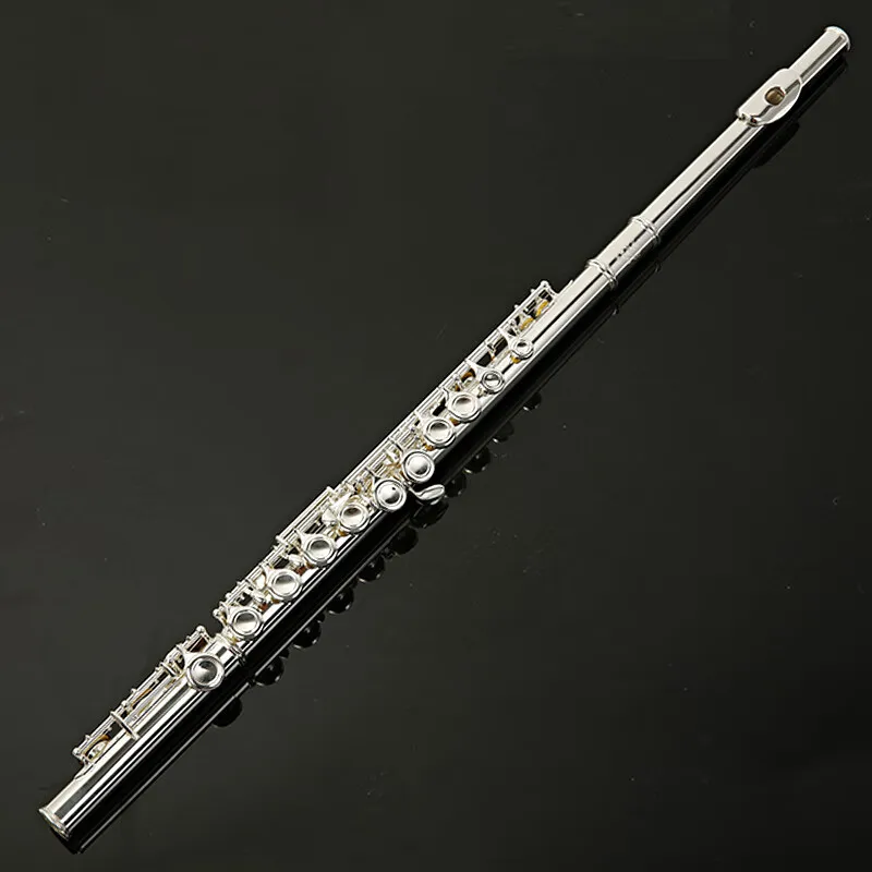 16-Hole C Key Nickel-Plated Flute Western Wind Instrument For Beginners General And Professional Use