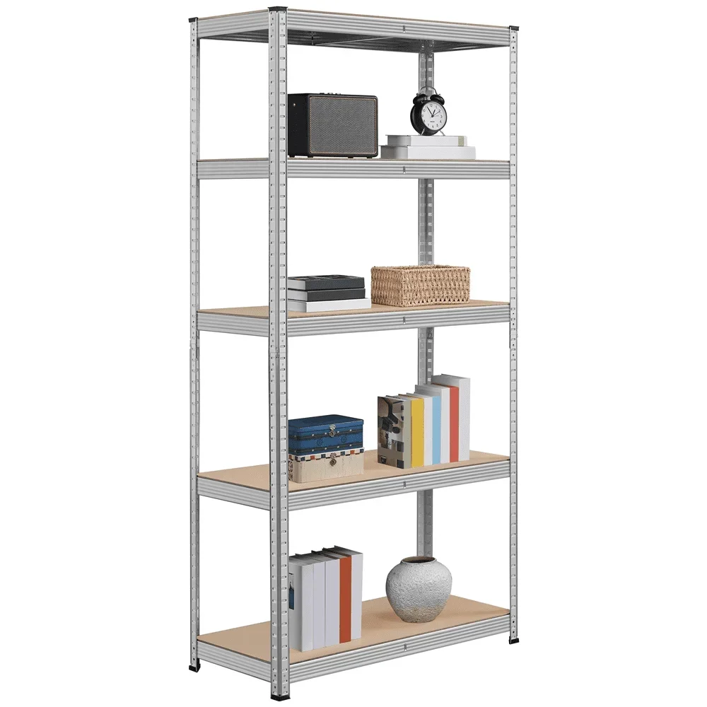 Modern 5-Shelf Boltless & Adjustable Steel Storage Shelf Unit,Holds up to 386 lb Per Shelf, 35.5 x 16 x 71 Inch