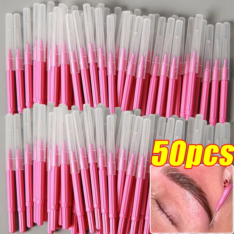 Portable Mini Eyebrow Brush Disposable Eyelash Brow Lifting Brushes Eyelash Comb Lash Extension Applicators Makeup Beauty Tool