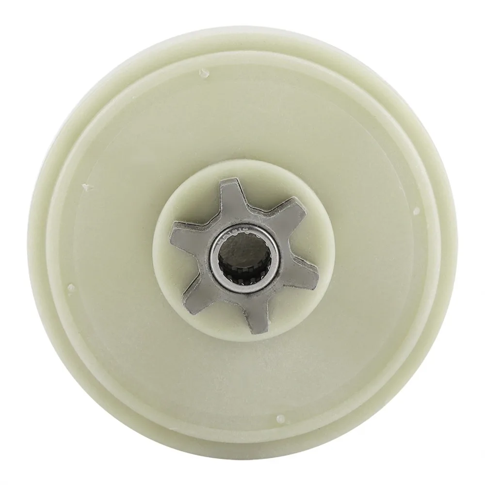 Silver Electric Chainsaw Drive Sprocket 6 Tooth Small Engine Chainsaw Accessory for 107713-01 and 717-04749 Electric Chainsaw.