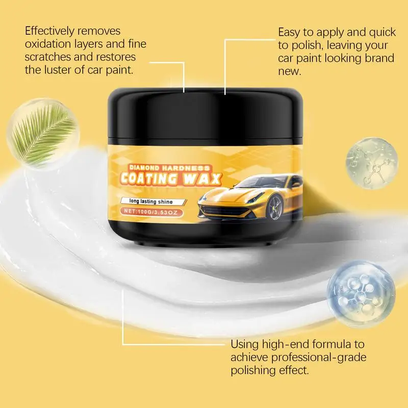 Car Scratch Repair Wax UV Protection Auto Scratch Repair Paste With Sponge Auto Paint Polishing Wax Car Products