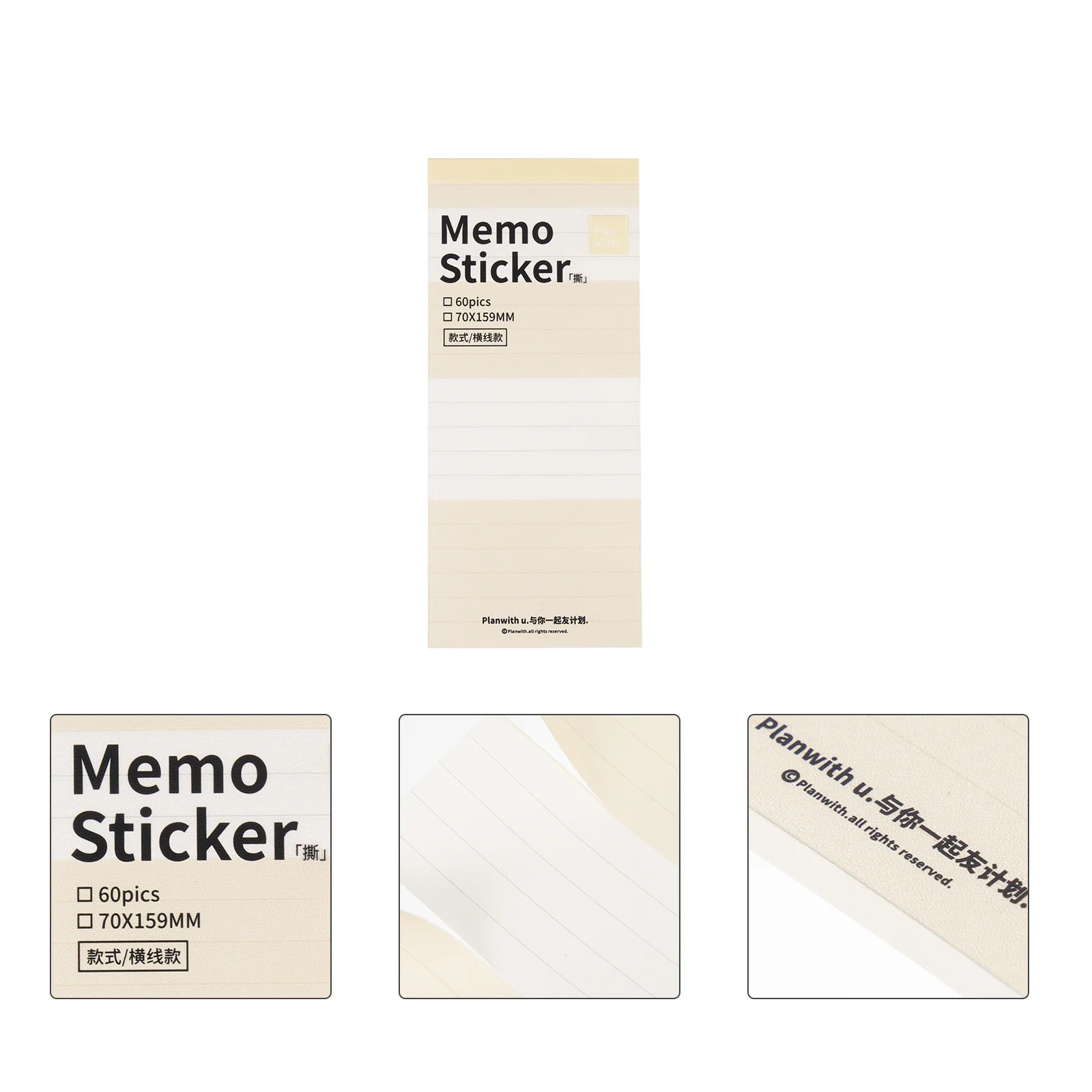 

Planner Self-Adhesive Memo Pad For Office School Study Page Markers Tabs Index Stickers Writable Labels