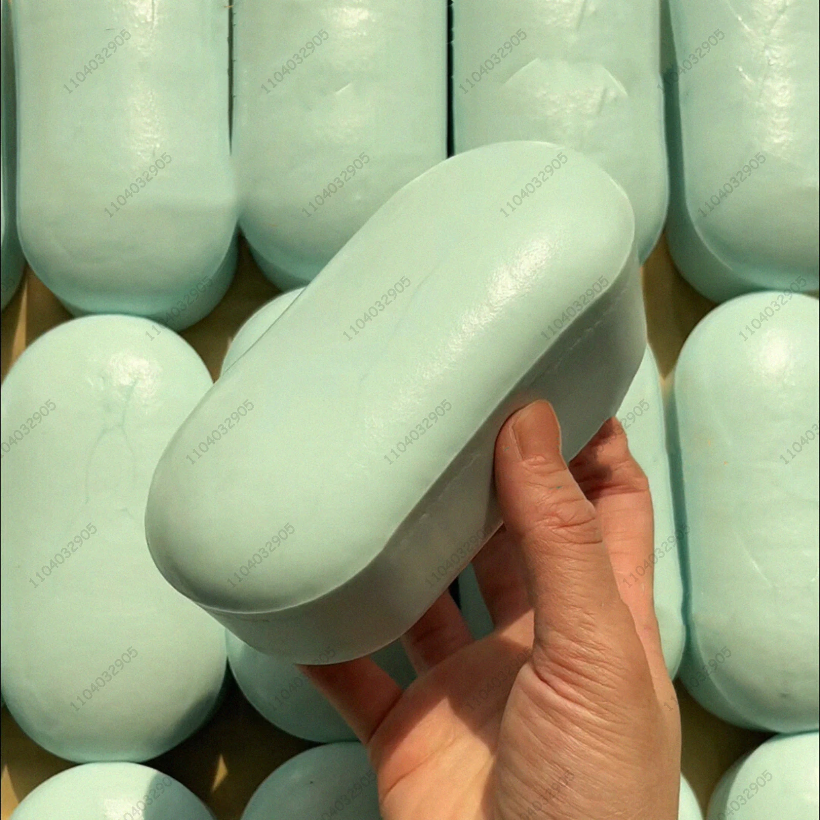 Mint Green Mochi Cake Slow Rising Squishy Rice Cake Anti Stress Fidget Toy Simulation Food Squeeze for Kids and Adults Fun Gift