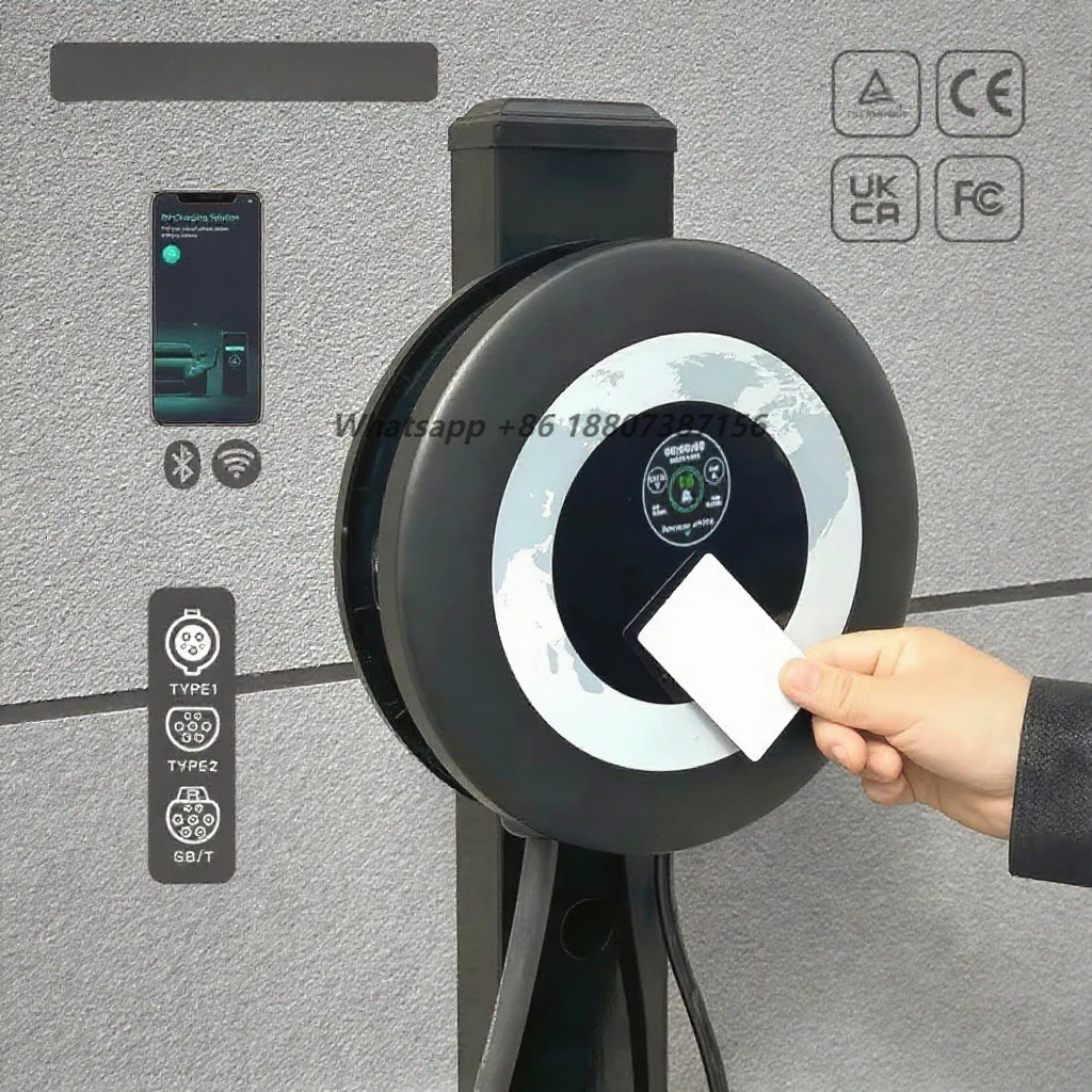 Wholesale Only Wallbox High Power Portable Ev Charging Station for Type1 Type2 Gb/T Ip67 Bluetooth Wifi Remote