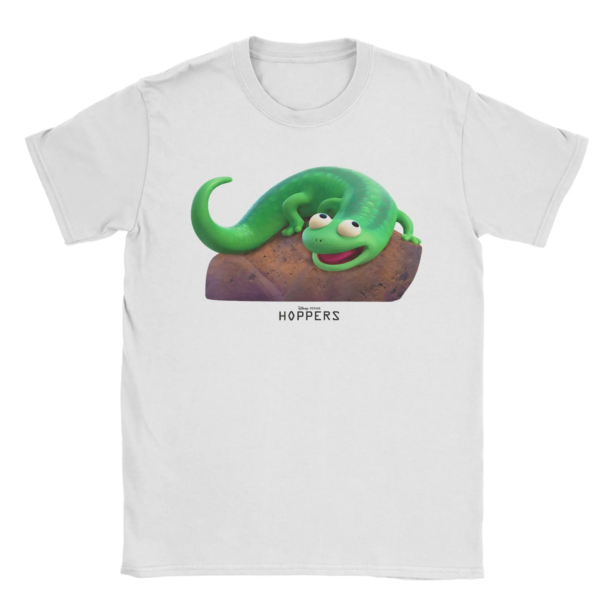 Hoppers Tom Lizard Happy On A Rock T-Shirt Summer  Harajuku T Shirts Men 100 Cotton O-Neck Plus Size Clothing  Y2K Retro Tshirt