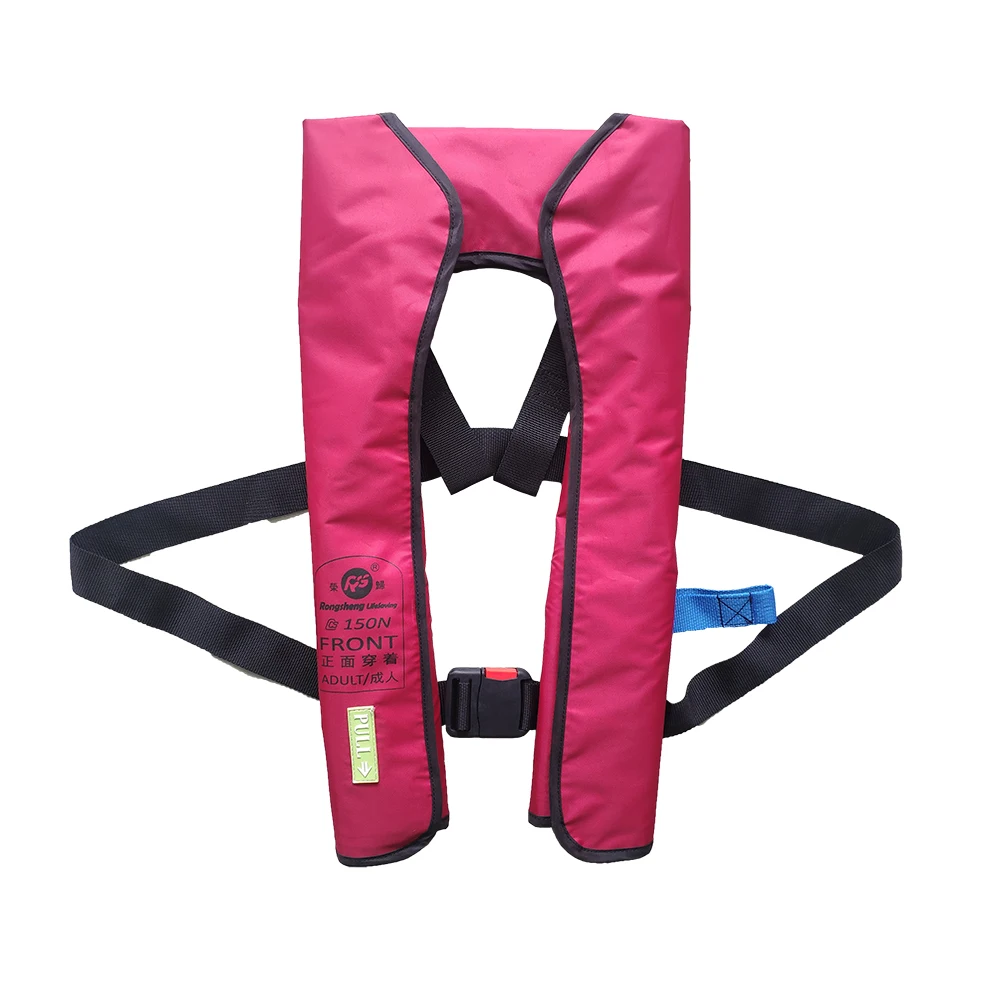 CCS approved Factory Supplying CE 150N Airbag Swim inflatable vest lifejacket