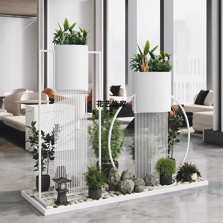 

Gold wrought iron multi-layer display stand, living room indoor green dill floor-to-ceiling flower stand, balcony