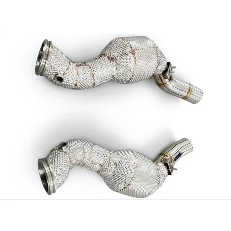 Suitable Excellent exhaust pipe with thermal protector suitable Gran Turismo GTS 4.2007-2015 Stainless cataly