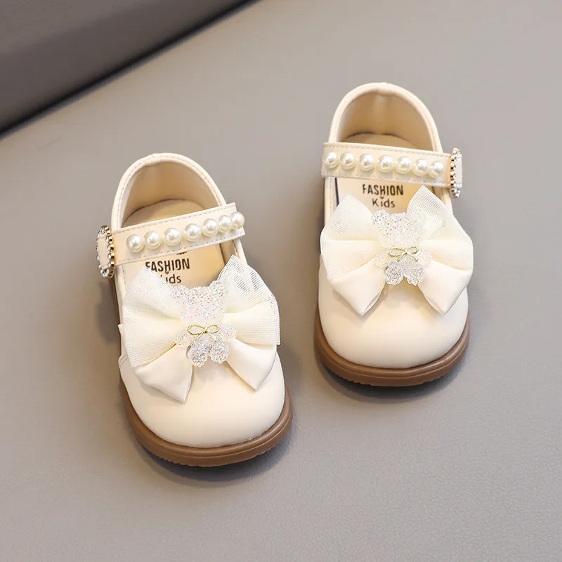 Girls Shoes Fashion Kids Shoes 2024 Summer New Baby Walking Shoe Antiskid Sandal Bow Princess Shoe Sandals for Girls Sandalias