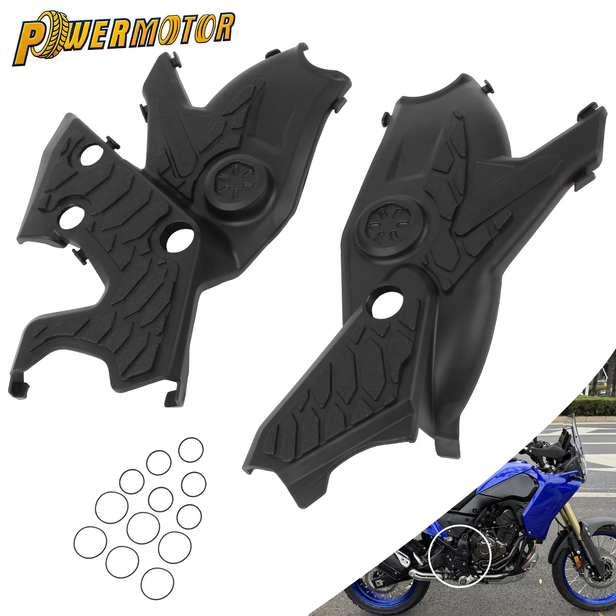 

For Yamaha Motorcycle Frame Bumper Guard Side Cover Fairing Tenere 700 T700 T7 XTZ700 2019-2025 Moto Body Frame Plate Parts