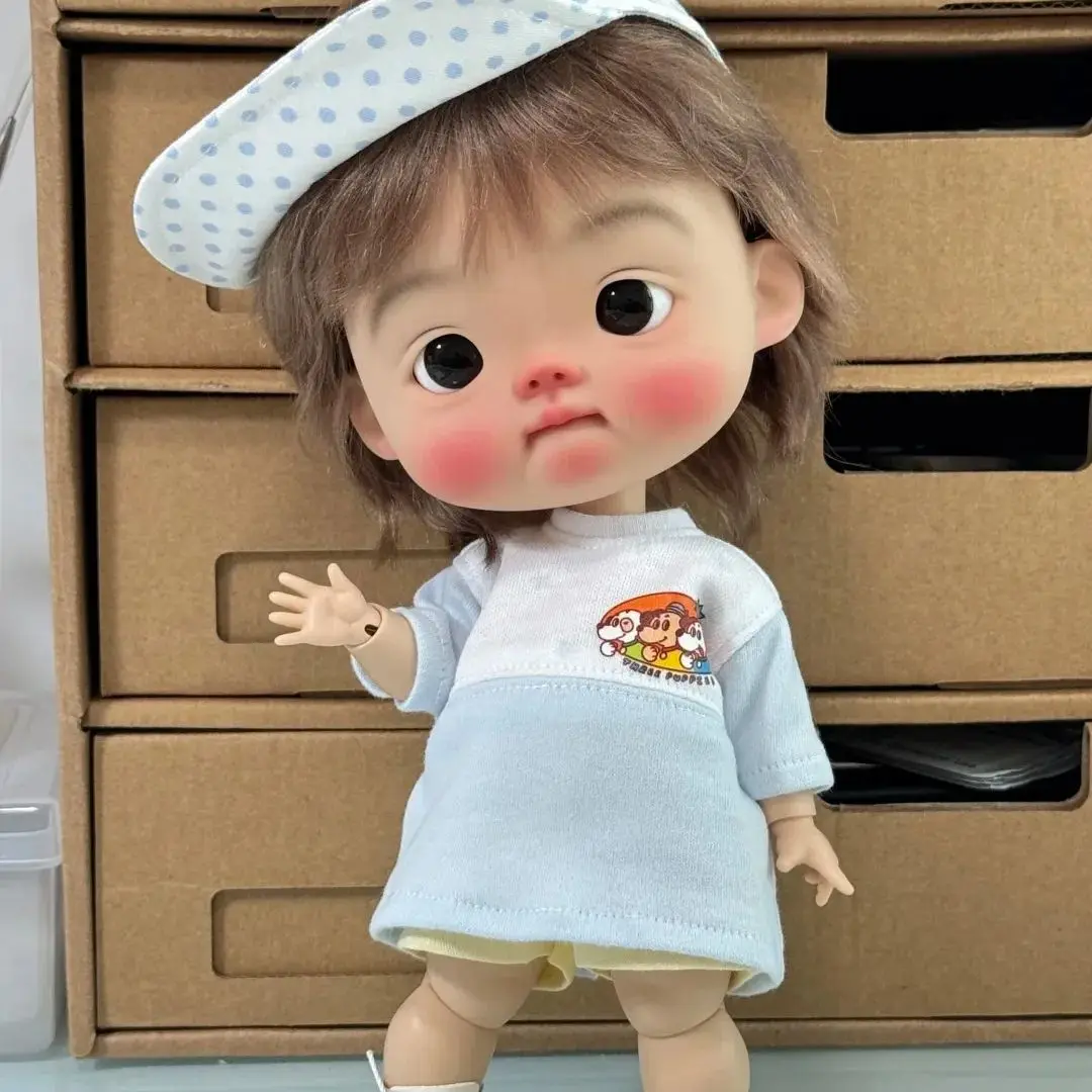 2024 New bjd sd doll 1/6 25cm diandian Girl Big head electric resin material diy gift makeup free nude shipping