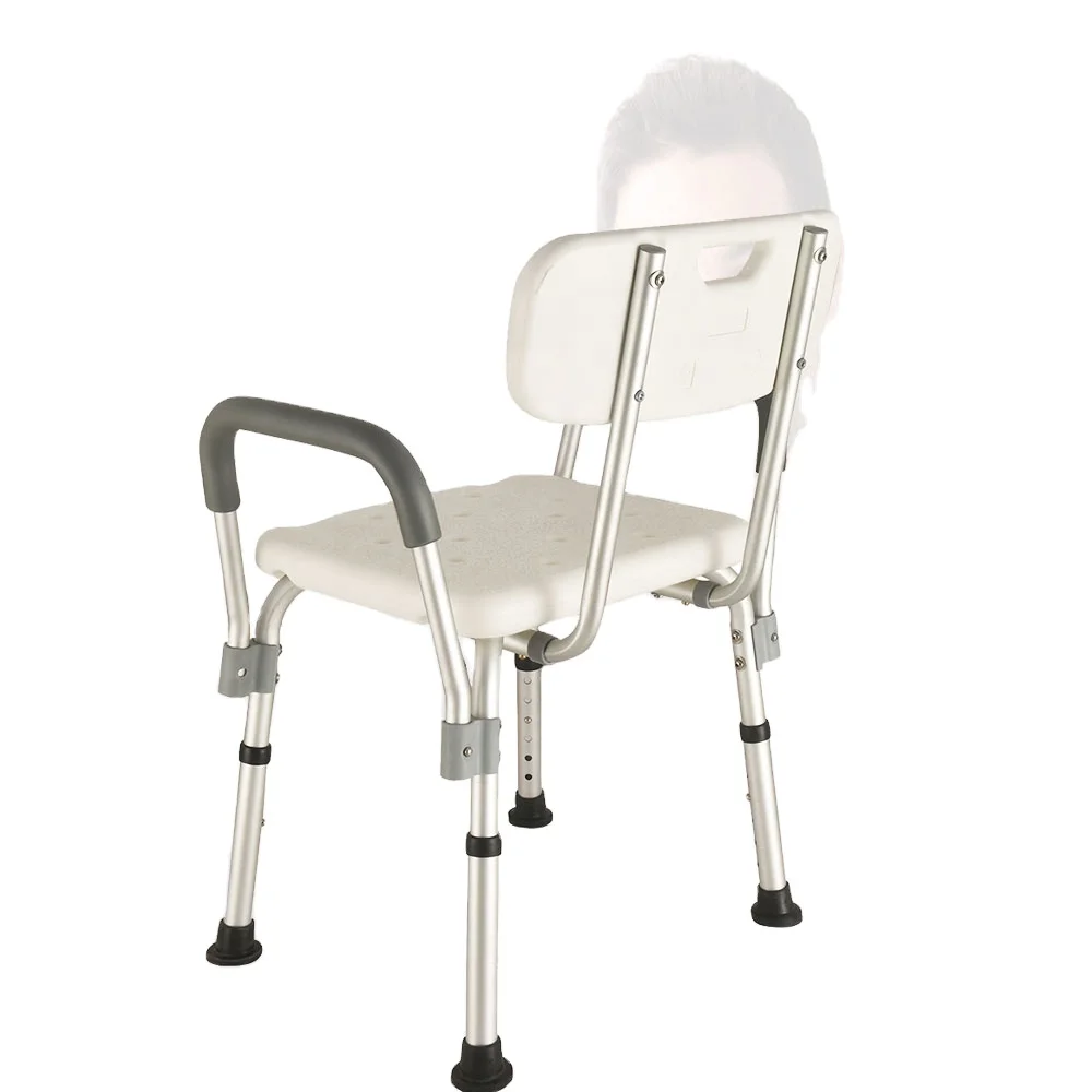 

Anti-Slip Light Weight Wheeled Bathing Chair for the Disabled, Shower Chair, Toilet Elderly Foldable Special Mobile Stool