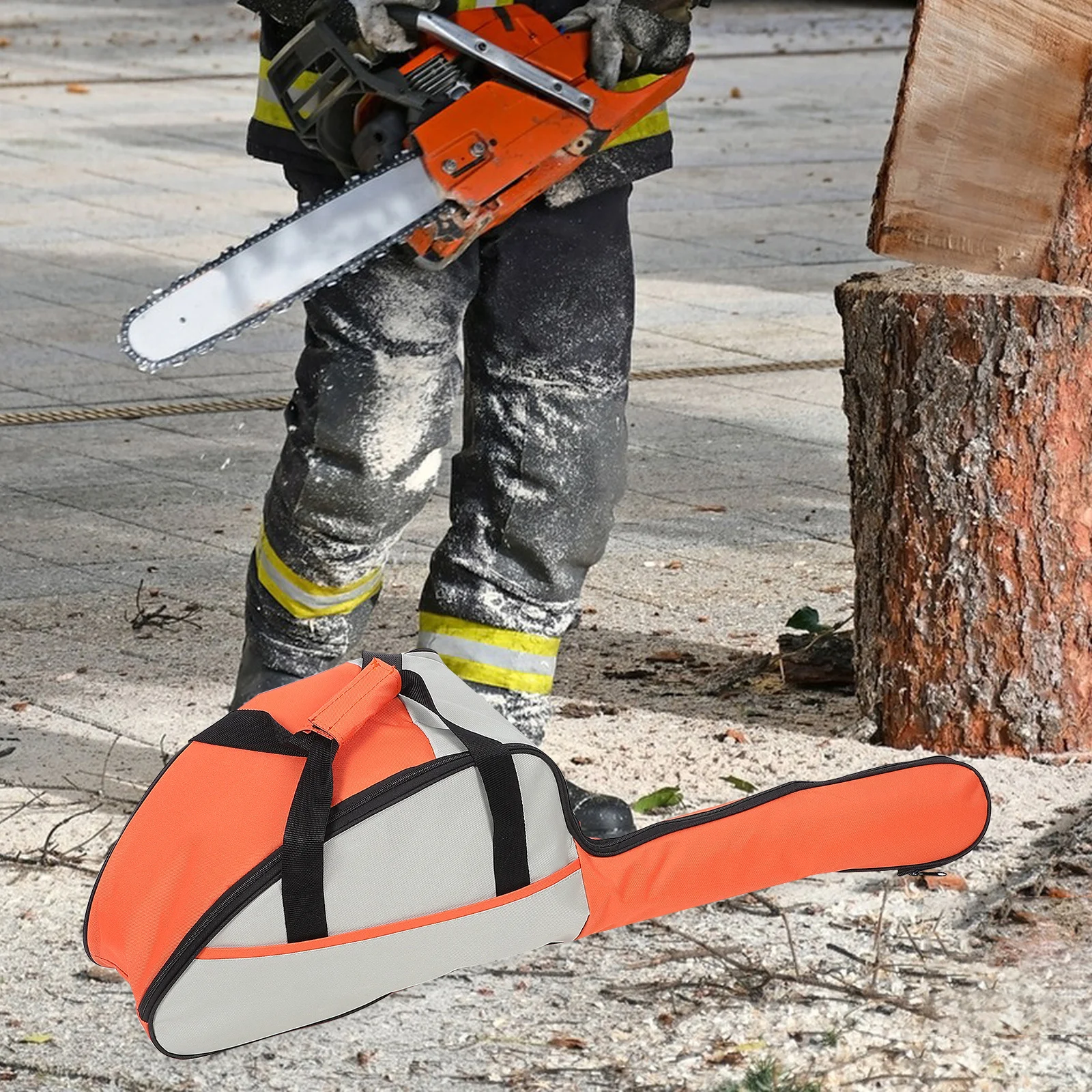 

Chainsaw Tool Bag Portable Storage Container for Logging Hardware Tools Gear Utility Tote Pouch Sturdy H Durability R om