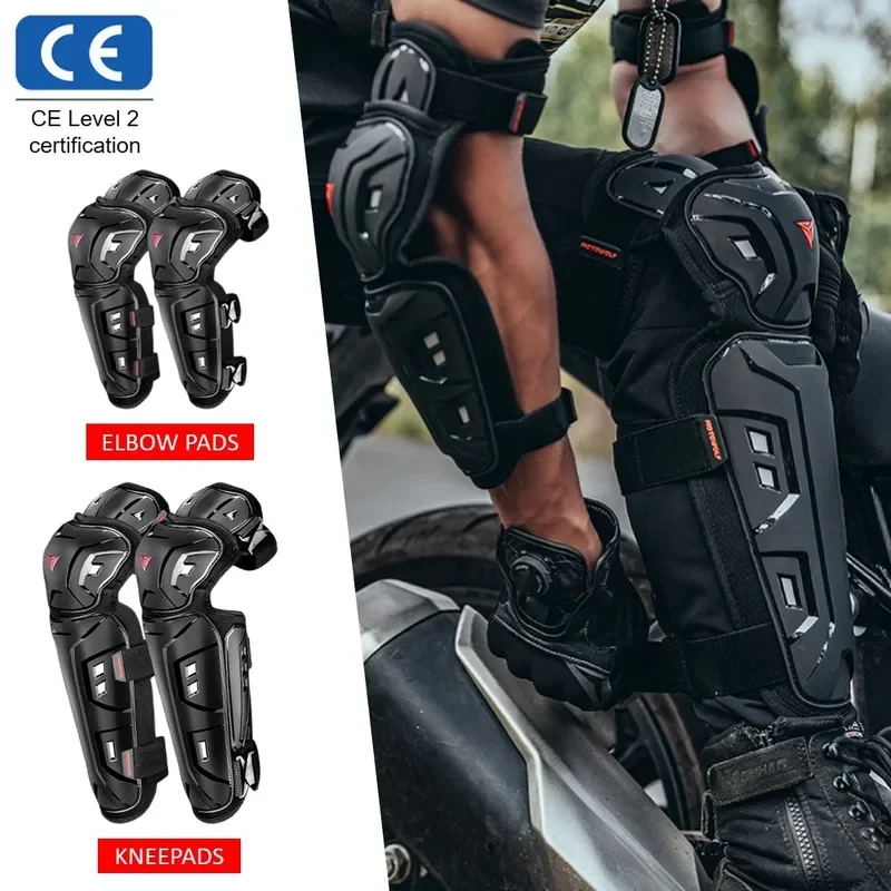 adjustable-motorcycle-knee-elbow-pads-hard-shell-shock-absorb-drop‑resistant-protective-gear-motocross-dirt-bike-off‑road-racing