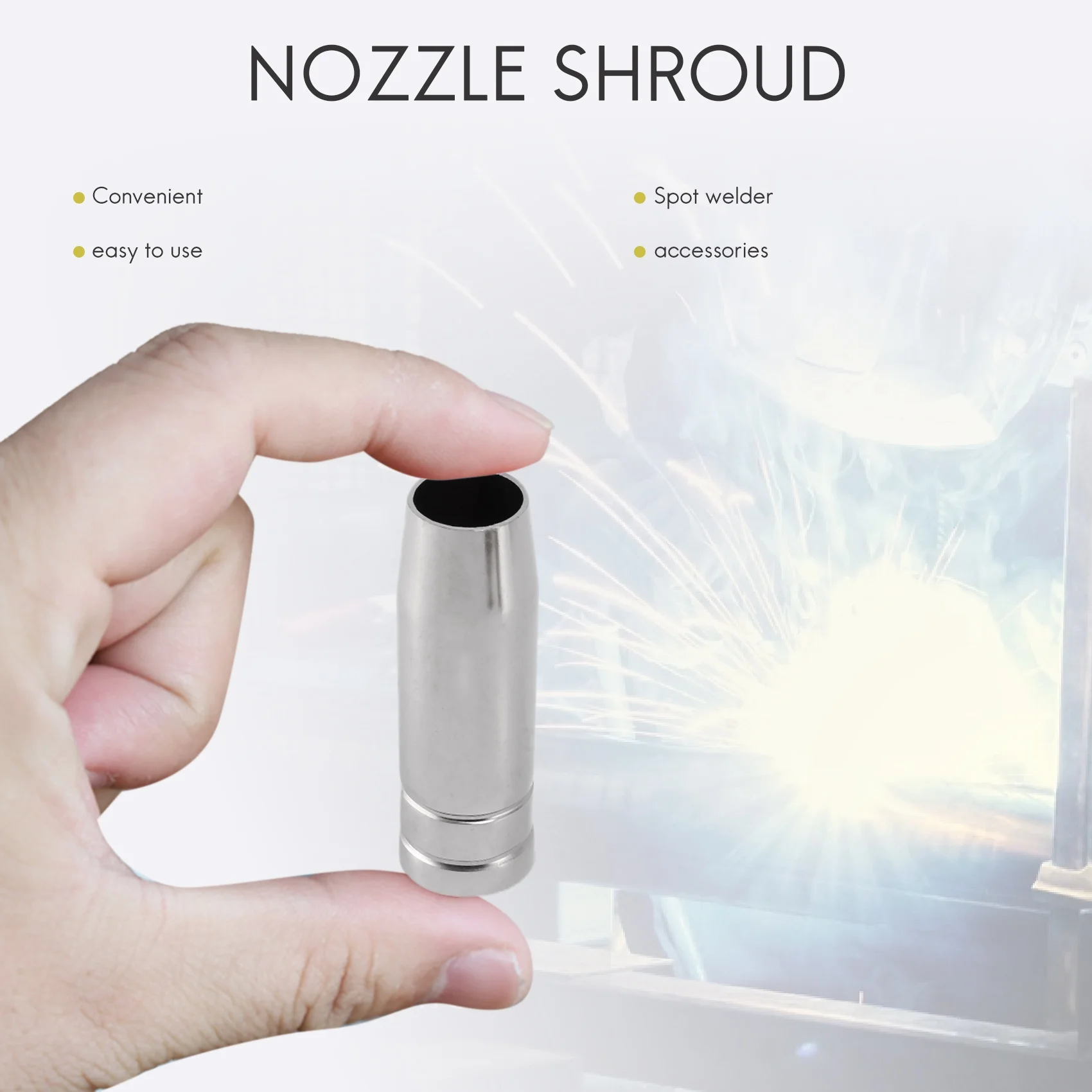 17 ชิ้น/เซ็ต 15Ak Mig/เชื่อมเคล็ดลับ 0.8X25 มม.M6 แก๊ส Connector ชุด