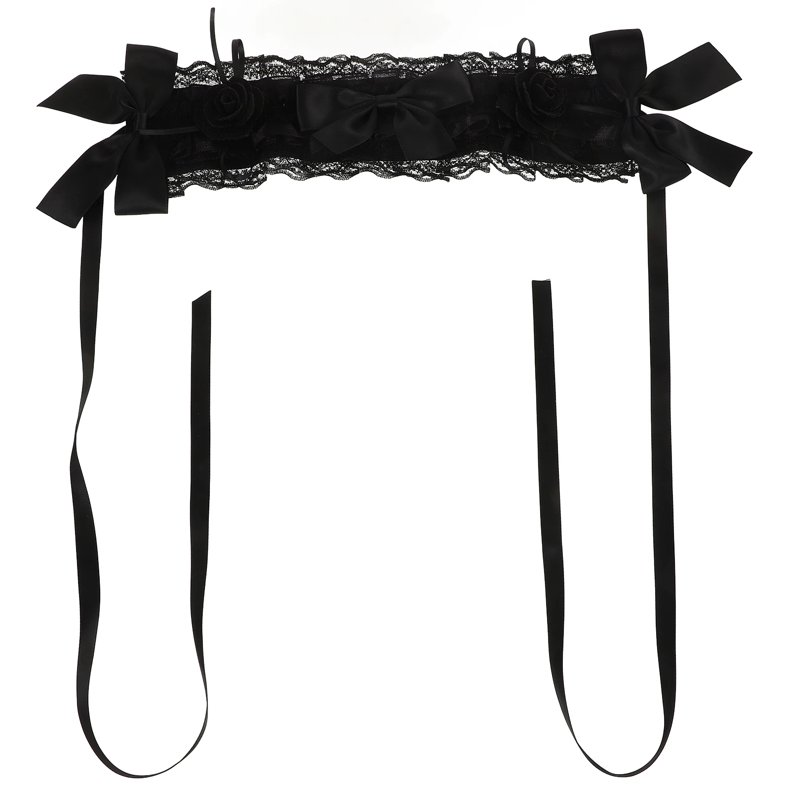 

Gothic Lolita Hair Accessories Elegant Lace Headbands Women Cosplay Hair Bands Black Red Soft Lightweight Headpiece nament Decor