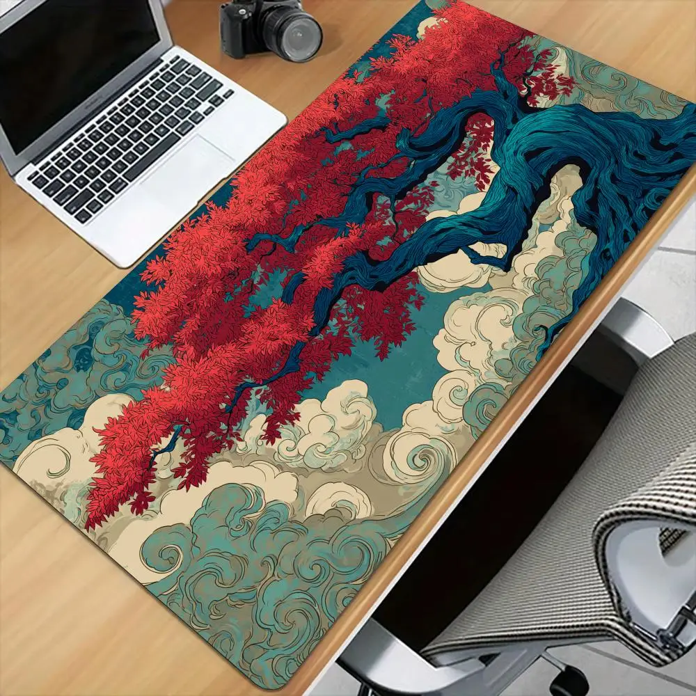 

Digital Art Fantasy Ancient Tree Mouse Pad Desk Mat Stitched Edge Non-Slip gaming mats pc accessories keyboard desk pad mauspad