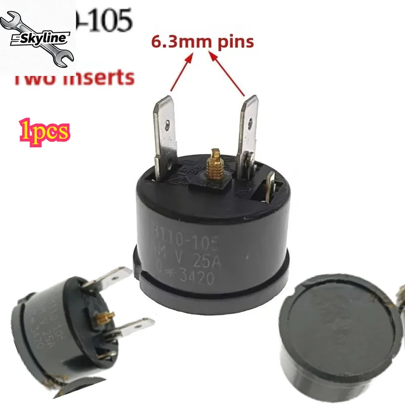 B110‑105 Overheat Overcurrent Protection Thermostat, applicable to Fridge Compressor Spare Parts