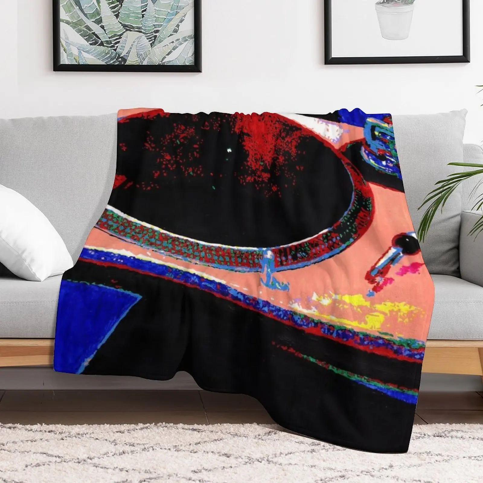 DJ Decks Technics SL1210 Turntable Throw Blanket