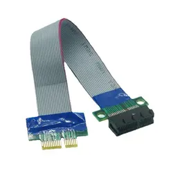 10pcs PCI Express Flex Relocate Cable PCI-E 1X to 1x Slot Riser Card Extender Extension Ribbon for Bitcoin Miner