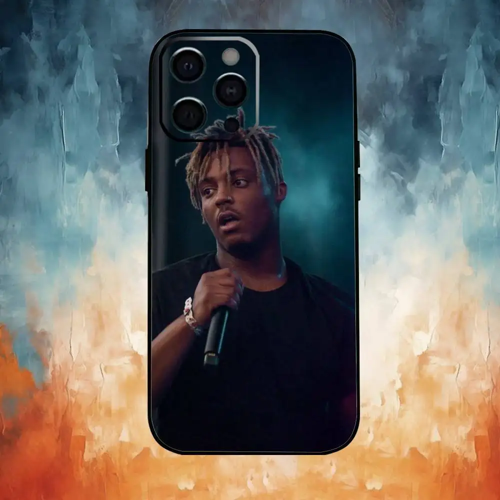 Casing Ponsel Singer J-Juice W-WRLD Untuk iPhone17,16,15,14,13,12,11 Plus,Pro Max Soft Black Cover