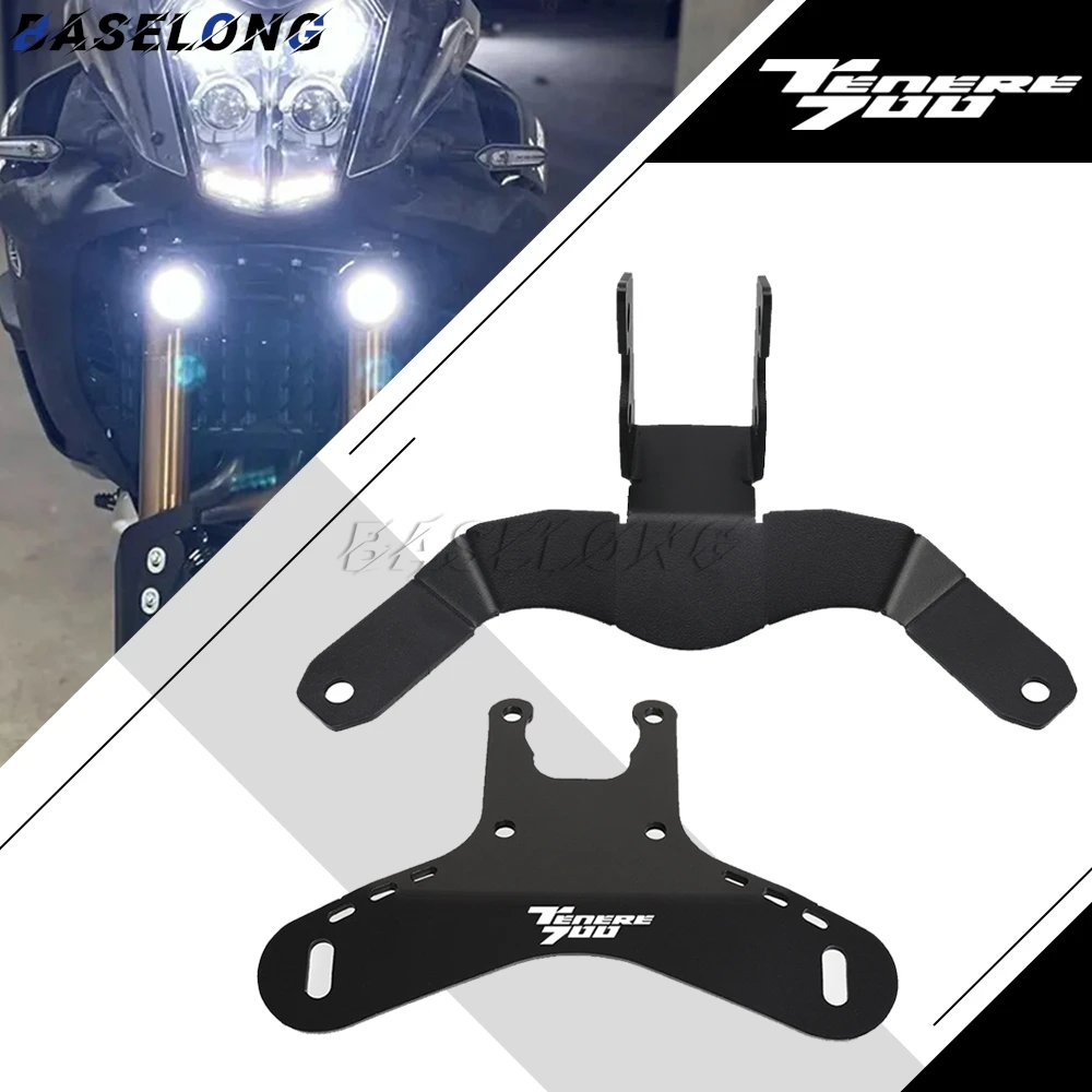 

For Yamaha Tenere 700 2019-2024 Auxiliary Light Fog Lamp Spotlight Bracket Tenere 700 World Raid XTZ700 T700 2025 Accessories