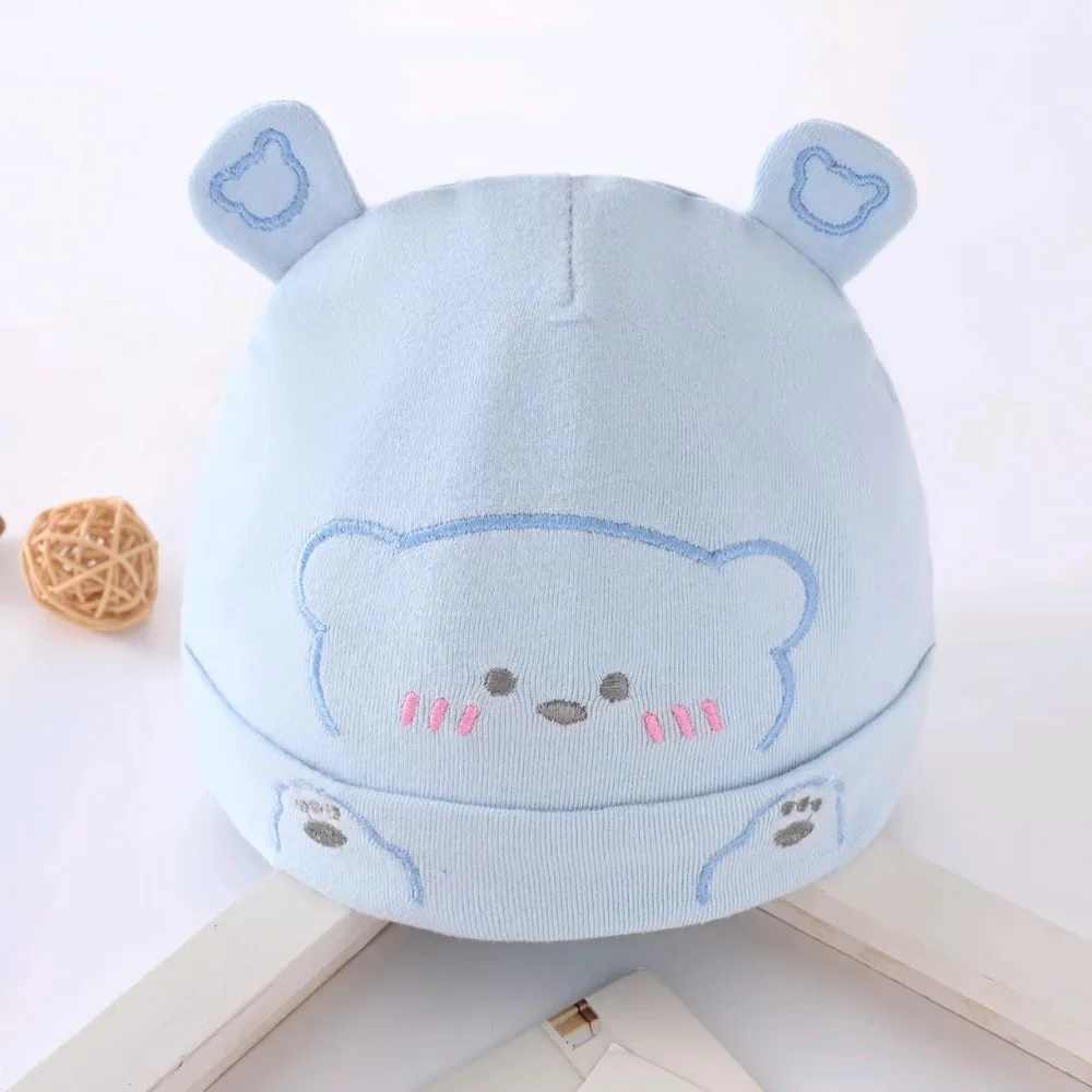 

Cute Head Protection Cotton Newborn Fetal Hat 0-6 Month Autumn Winter Baby Beanies Breathable Warm Soft Infant Cap Autumn
