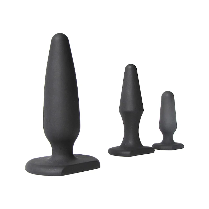 S/m/l silicone plug anal butt plug iniciante estimulação anal instrutor masculino feminino trrainer anal adulto brinquedos sexuais para casais sm