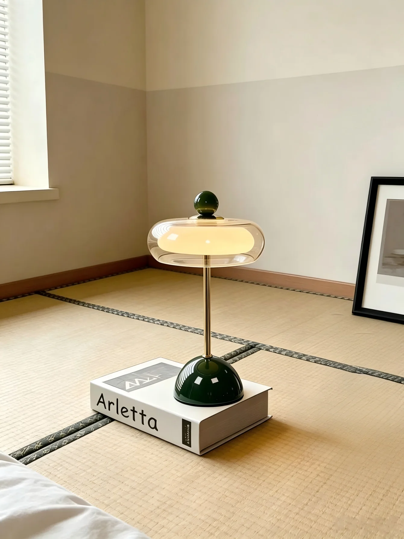 Dopamine LED Table Lamp Retro Flying Saucer Colorful Bedside Reading Desk Light for Bedroom Living Room Home Decor