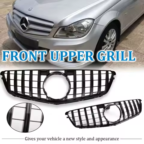 For 2008-2014 Mercedes-Benz C-Class W204 Mid-Grid Front Bumper Air Inlet Gt Mid-Grid Grille, Auto Parts