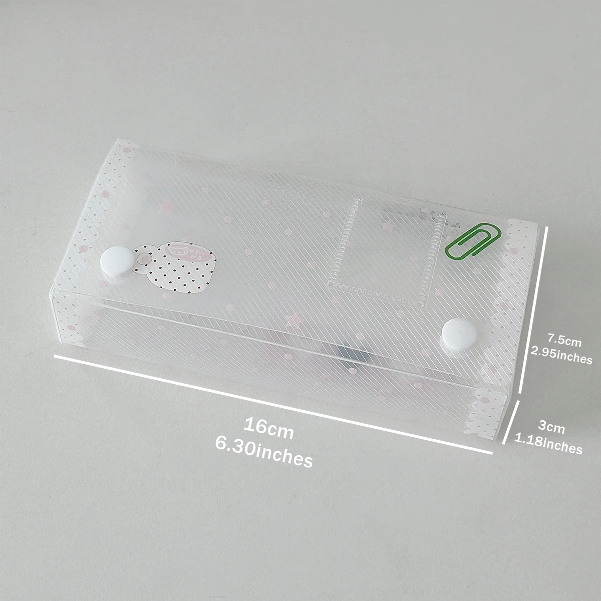 

Ins Style Clear Polka Dot Acrylic Pencil Case For Students Kawaii Cute Desktop Storage Organizer Box For School Supplies