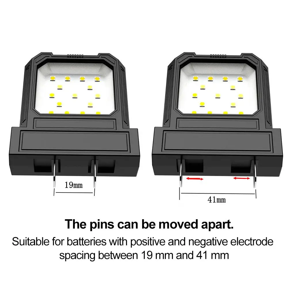 1pc 14W LED Camping Lantern Mini Pocket Work Light Accessory For 12-72V Battery Power Tool Light Outdoor Use