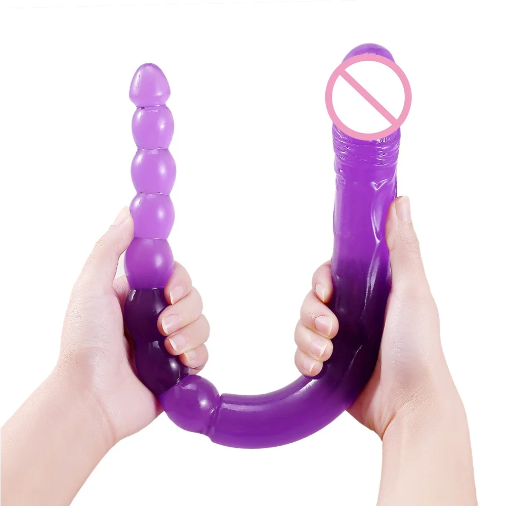 47cm/18.5inch Long Double Dildo Big Size for Couples Lesbian Vagina Masturbation Anal Massage Anus Dilators Toy Sexual Wellness