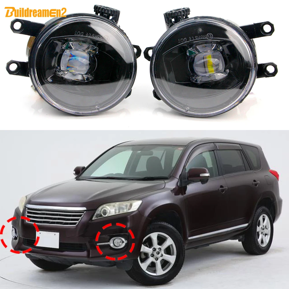 2 X 30W Car Left + Right LED Lens Fog Light 8000LM For Toyota Vanguard 2006 2007 2008 2009 2010 2011 2012 2013 2014 2015 2016