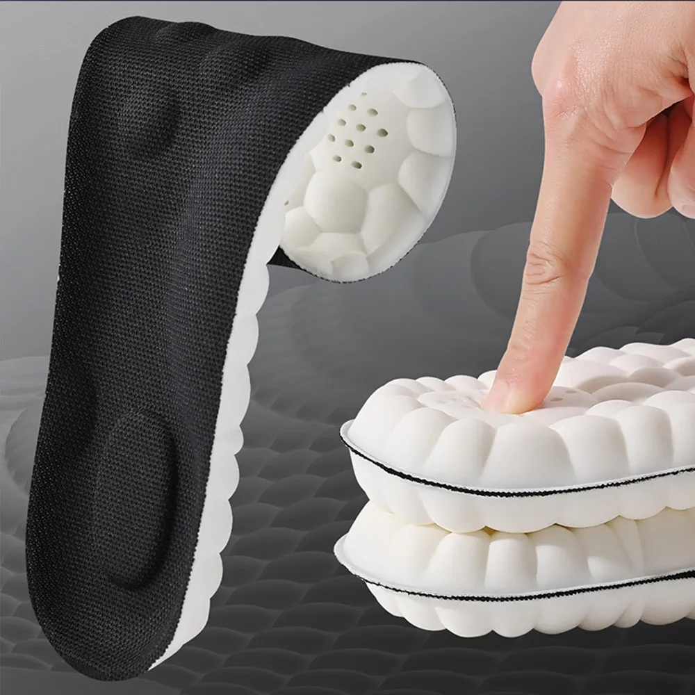 High Elasticity Latex Sport Insoles Soft Shoe Pads Arch Support Orthotic Insoles Breathable Deodorant Shock Absorption