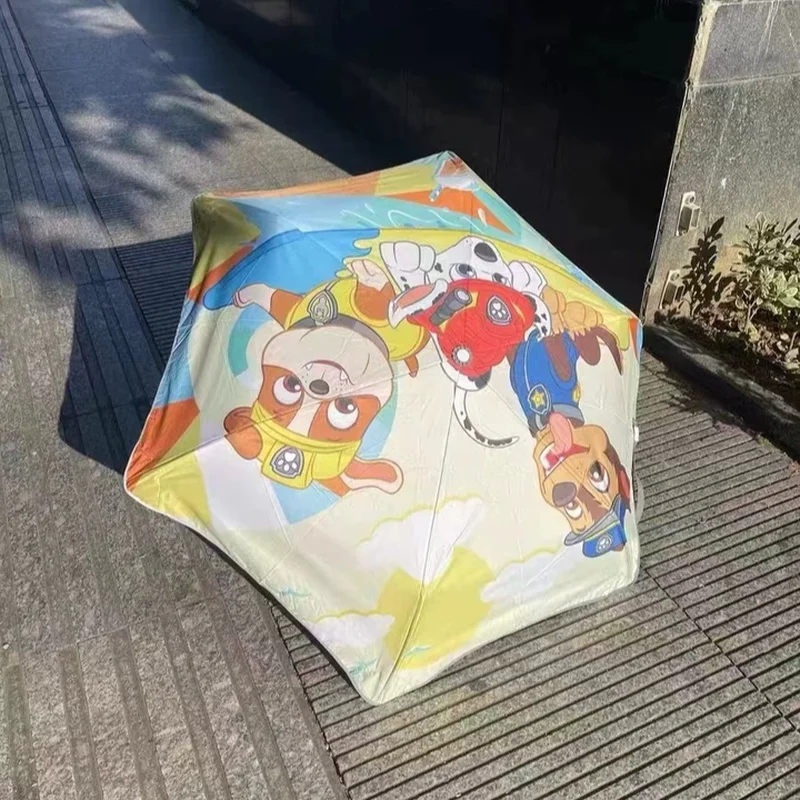 Paw Patrol Children Umbrella Sunshade Automatic Folding Umbrella Rain And Rain Dual Use Boys Girls Going To School Birthday Gift