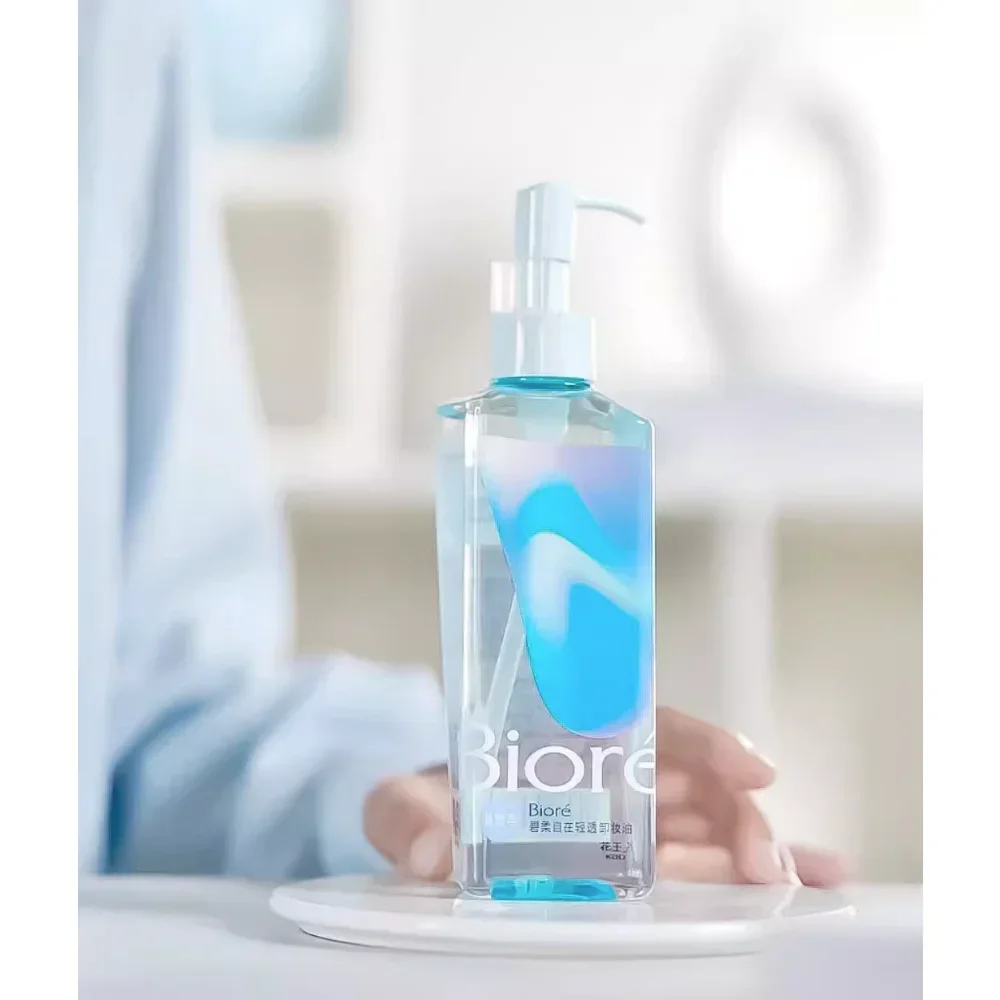 Biore-aceite removedor de maquillaje, 200ml, limpieza suave profunda, refrescante, control de aceite, hidratante, mejora la barrera, Cosméticos de maquillaje