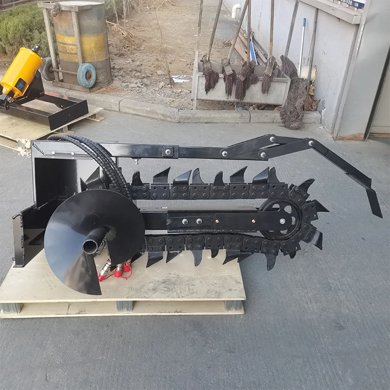 

【Hot】Maximum Trenching Depth 800mm Attachment Work with a Chinese Mini Skid Steer Loader Trencher for Farm and Forestry