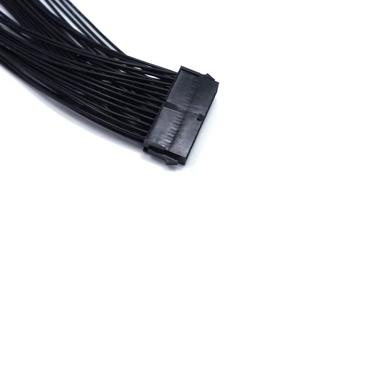 32cm ATX 24Pin 1 To 2 Port Power Supply Extension Cable PSU Male To Female Splitter 24PIN Extension Cable