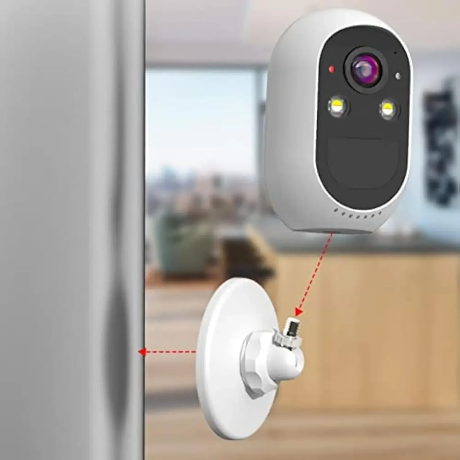 Nvr LCD di sicurezza da 10 pollici con telecamera di sicurezza Wi-Fi wireless a 4 batterie Sistema CCTV notturno colorato per le aziende domestiche