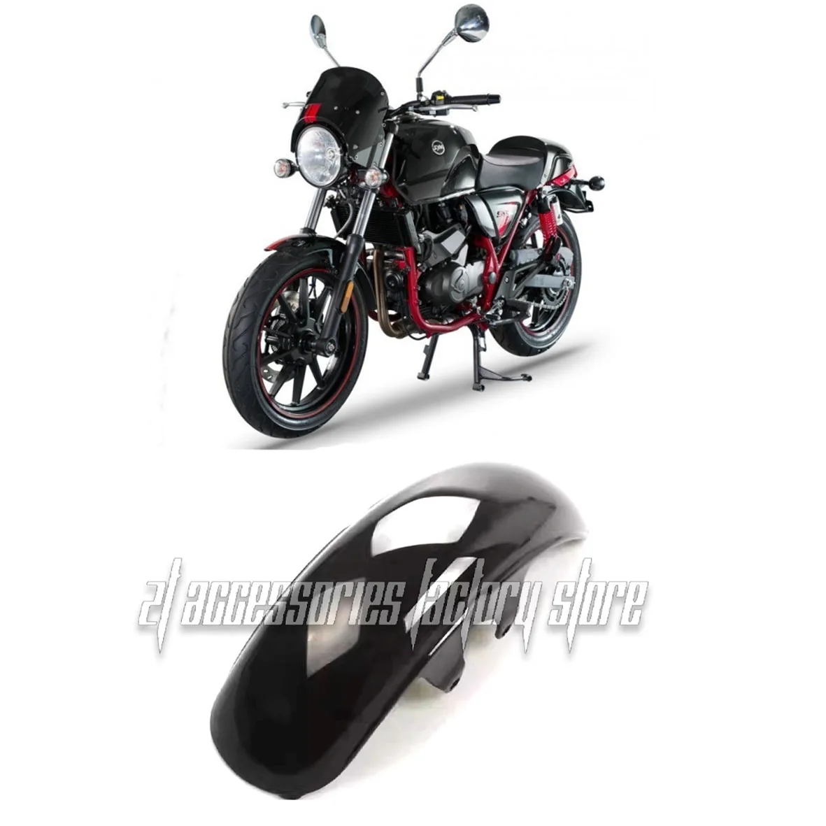 

Новая модель подходит для Sanyang Wolf CR300 CR300i 300i, аксессуары для мотоциклов, переднее крыло, брызги и пыли pr