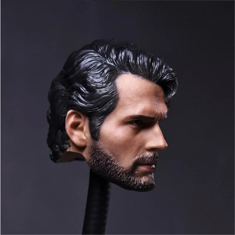 1:6 Scale Head Sculpt Cavell with Beard  Decadent Edition Head Carving Model Toys For 12 Inch Male Action Figure Muscle Body Fan