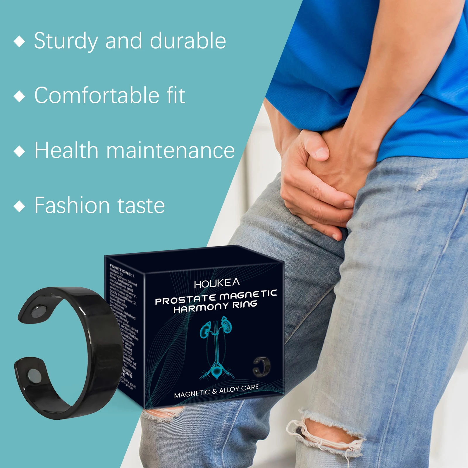 ذكر البروستاتا الصحة المغناطيسي اليد الدائري العلاج التهاب البروستاتا الإغاثة آلام البروستاتا تحسين التبول المتكررة الكلى محسن