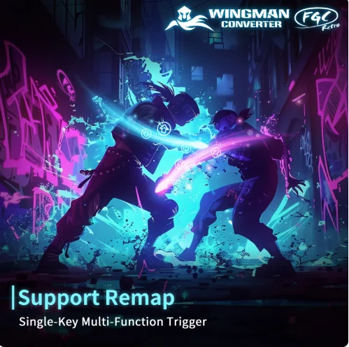 محول بروك وينجمان FGC ريترو PS 1 PS 2 وحدة تحكم الألعاب إلى مضيف PS 5/PS 4/PC يدعم انفجار مفتاح توربو