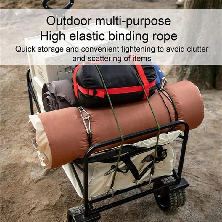 30-210 cm Outdoor Elastische Krawatte Seil Zelt Feste Seil Fahrrad Gepäck Verpackung Seil Camping Zubehör – Detail 5